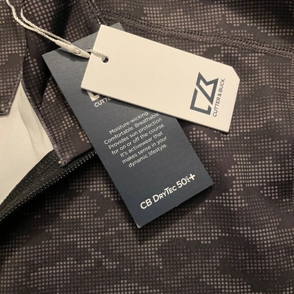 Cutter & Buck Traverse Camo Print Stretch Quarter Zip Mens Pullover - Picture 2 of 8